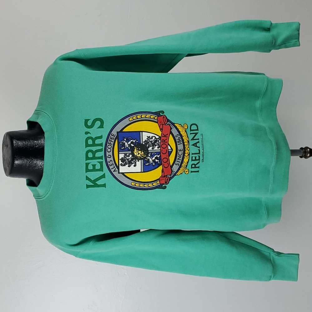 Vintage 1988 Healthknit graphic sweatshirt green long sleeve size L